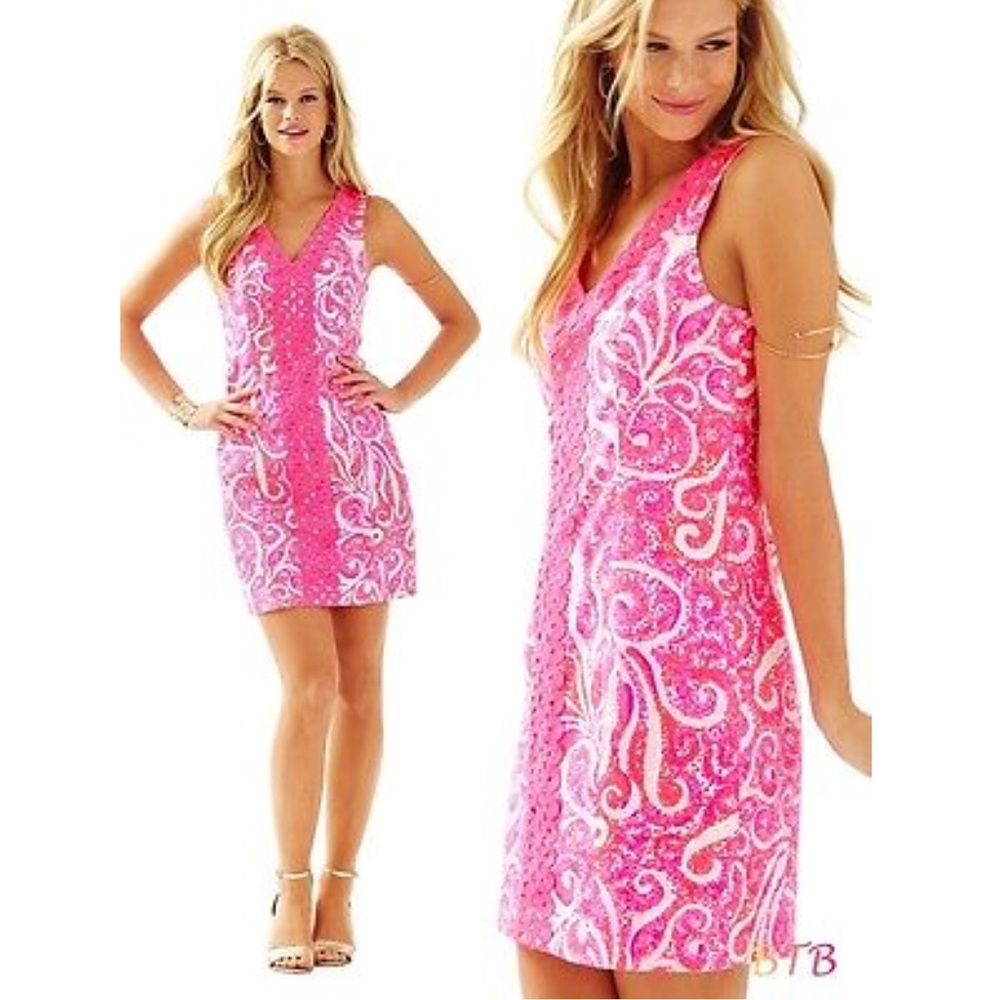 Lilly Pulitzer Ryder Shift in Pink Pout